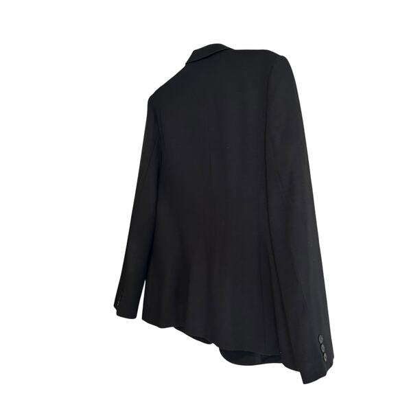 Vintage Levis Black Blazer Women Sz Medium 80s Single Breasted Dacron Polyester - Picture 4 of 16